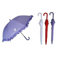 Kid's Manual Open Umbrella with Ruffled Edge (34" Arc)